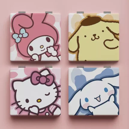 Pom Pom Purin Double-Sided Makeup Foldable Mirror